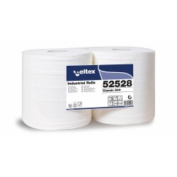 Rola Industriala  Celtex Classic 800, Alba, 2 Straturi,  800 Portii/rola, 2 Role/set