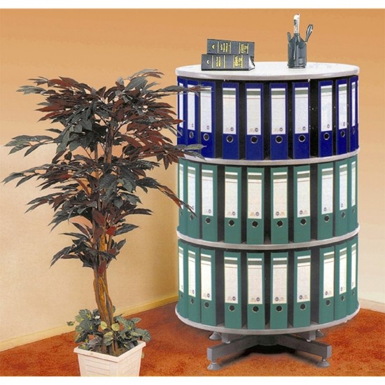 Extensie coloana rotativa pentru bibliorafturi, PFL, gri, 80x36 cm