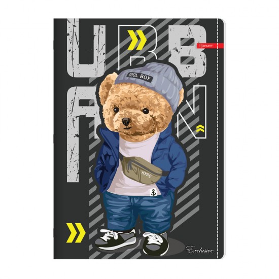 Caiet A4 Capsat, 52 File Velin, 80g/mp, Coperta Carton