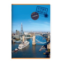 Caiet A5 Capsat, 52 File Dictando, 70g/mp, Design Orase