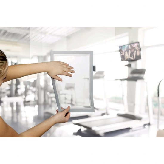 Duraframe magnetic Note, format A4, culoare gri, 1 bucata/set