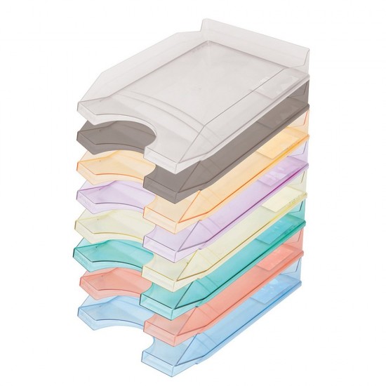 Tavita pentru documente A4 Office Products, Alb Transparent