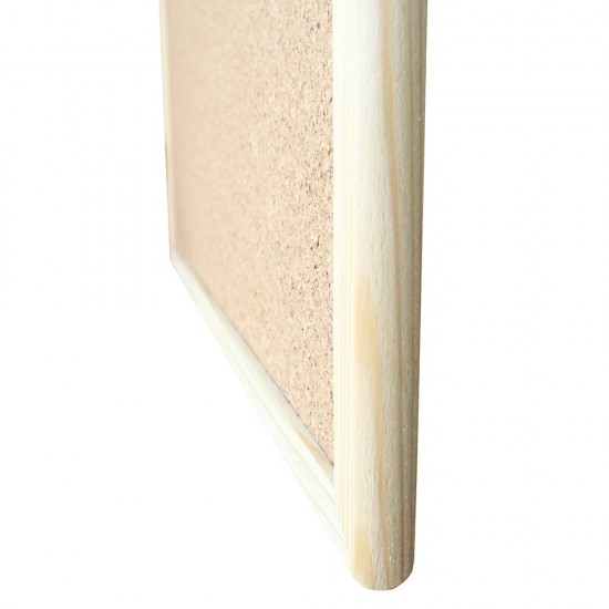 Tabla de pluta, Noki, rama lemn, 60x90 cm, prindere pe perete