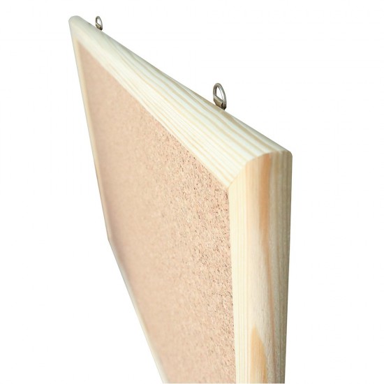 Tabla de pluta, Noki, rama lemn, 90x120 cm, prindere pe perete