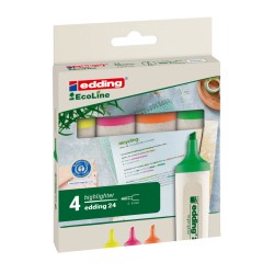 Textmarker Edding, E24, 4 Culori/set