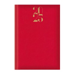 Agenda Artilux A5, Datata, Hartie Ivory, Coperta Rosu