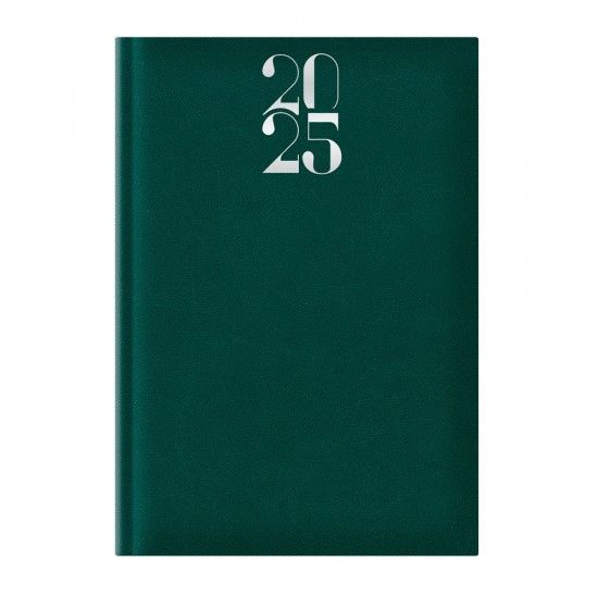 Agenda Artilux A5, Datata, Hartie Ivory, Coperta Verde