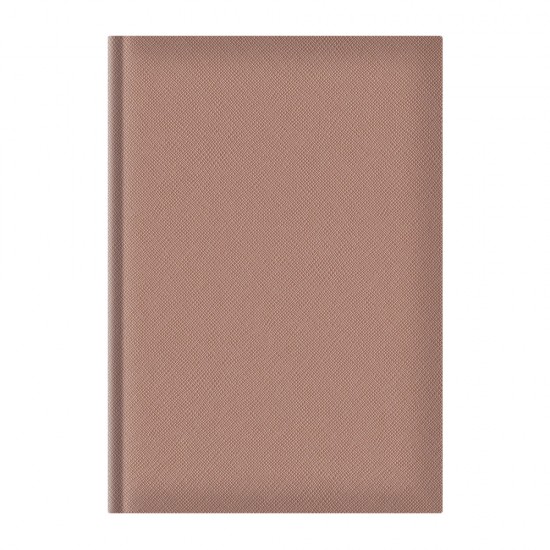 Agenda A5 Adria, Nedatata, Hartie Ivory, Coperta Auriu Roze