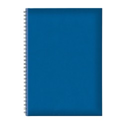Agenda B5 Tucson, Nedatata, Hartie Offset Alb, Spira Ascunsa, Coperta Albastru