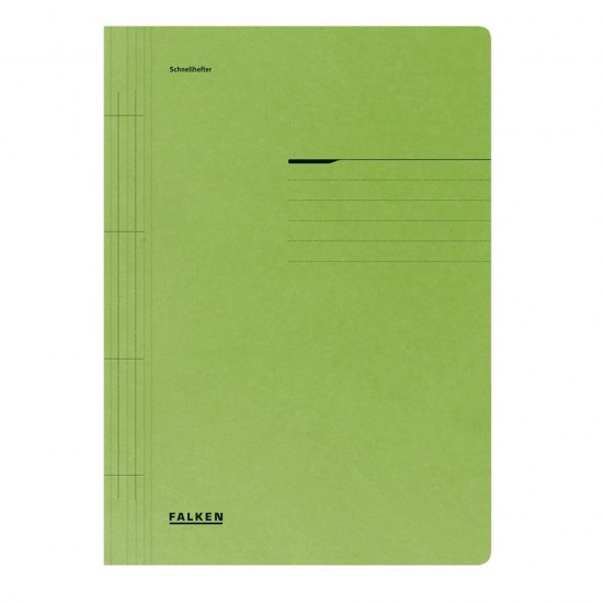 Dosar cu sina Lux Falken, carton, 250 g/mp, verde