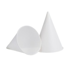 Pahare Conice Carton, 177 Ml, Albe, 200 Bucati/set