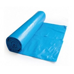 Saci Menaj Ldpe Standard, Albastri, 120l, 24 Microni, 10 Bucati/rola