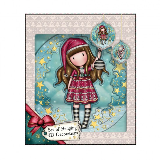 Set 3 Decoratiuni 3d, Gorjuss, Tis The Season