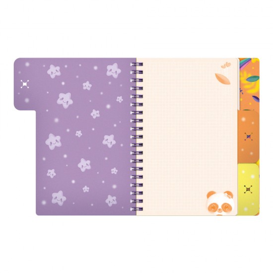 Notes Cu Separatoare Si Spira Bangoberry Pally Panda, 200 Pagini