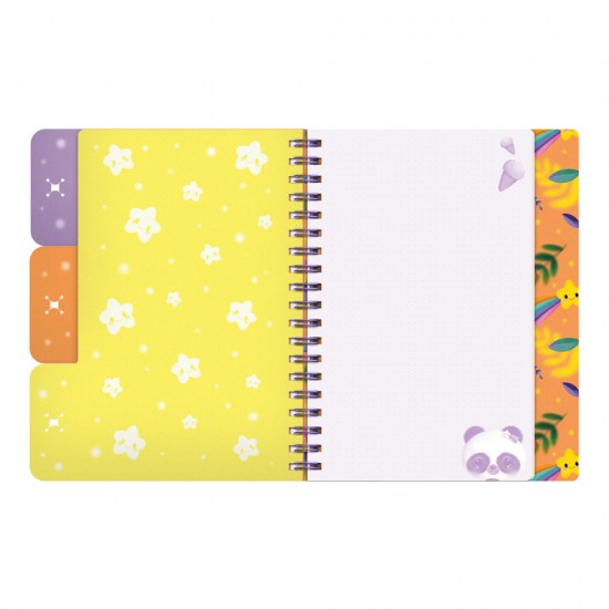 Notes Cu Separatoare Si Spira Bangoberry Pally Panda, 200 Pagini