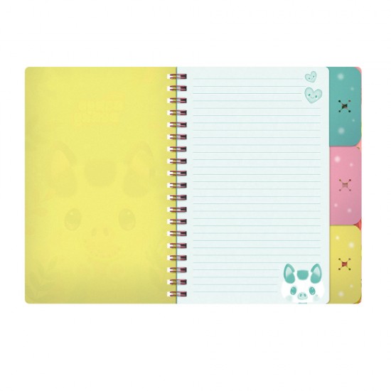 Notes Cu Separatoare Si Spira Bangoberry Piggy Porcusorul, 200 Pagini