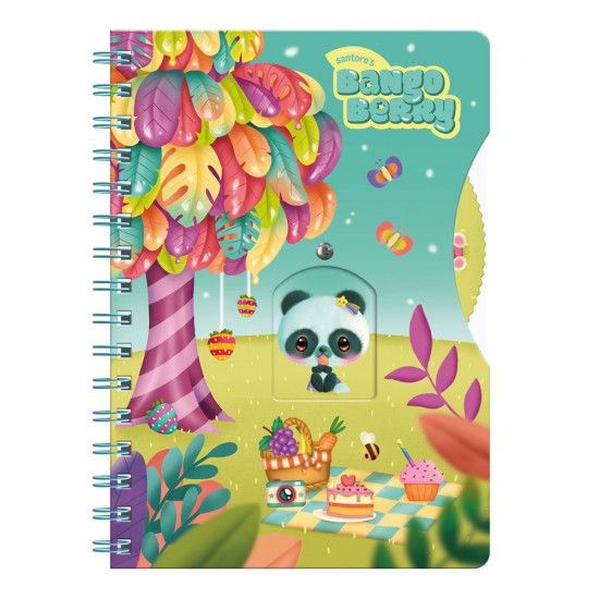 Agenda Cu Spira Bangoberry, Pally Panda, 192 File, 16x21 Cm