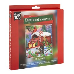 Pictura Diamant, Design Craciun, 20x20 Cm