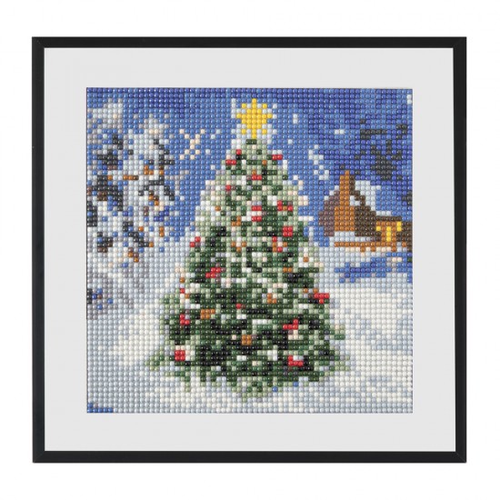 Pictura Diamant, Model Pom De Craciun, 20x20 Cm