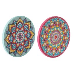 Pictura Cu Diamante Mandala Creative Craft, Diametru Canvas 30 Cm