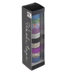 Banda Washi Adeziva, 10 Bucati/set, Diverse Modele