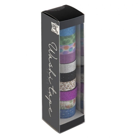 Banda Washi Adeziva, 10 Bucati/set, Diverse Modele