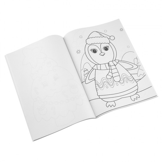 Carte De Colorat A4, 32 File, Design Xmas