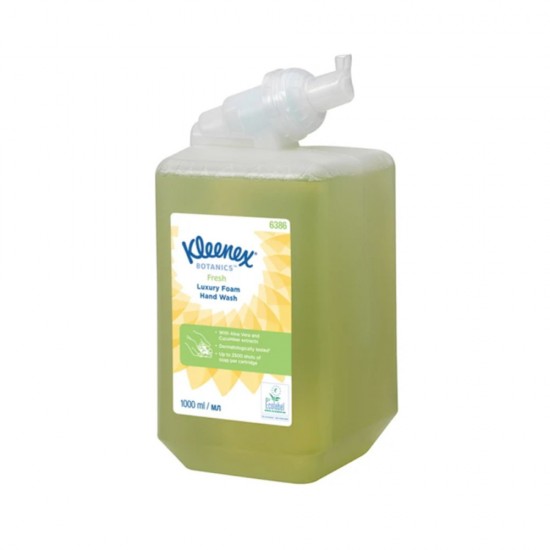 Sapun Spuma Kleenex Botanics Fresh Luxury, 1l, 6 Bucati/bax