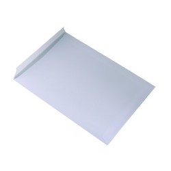 Plic C4, 229 x 324 mm, alb, banda silicon, 100 g/mp, 25 bucati/set
