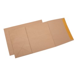 Plic B4 Cu Burduf, 250x353x150 Mm, Kraft 100 Bucati/cutie