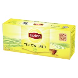 Ceai Negru Lipton, Yellow Label, 25 Plicuri/cutie
