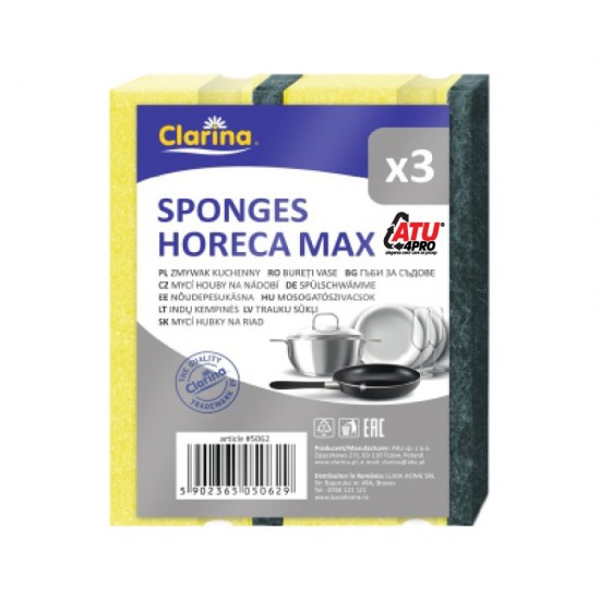 Burete Vase Cu Canelura Horeca Max, 3 Bucati/set