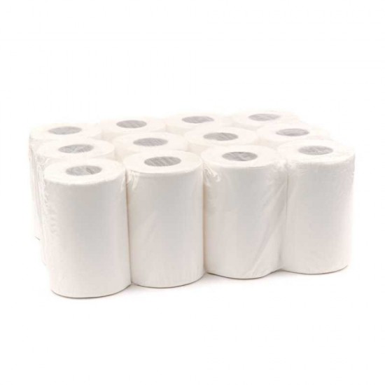 Rola Prosop Derulare Centrala Neutru Esentis Clean, Alba, 2 Straturi, 50 M, 12 Role/set