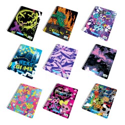 Caiet Cu Spira Mitama, A4, Fantasy, 60 File, Dictando