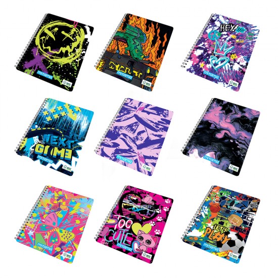 Caiet Cu Spira Mitama, A4, Fantasy, 60 File, Dictando