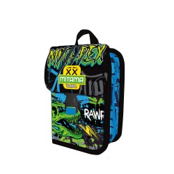 Penar Mitama, 1 Compartiment, 2 Clapete, Design Dinozaur, 14 X 8.5 X 23.5 Cm