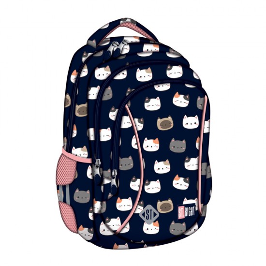 Ghiozdan Bp26 St Right Cute Kitties 3 Compartimente, 39x27x17 Cm