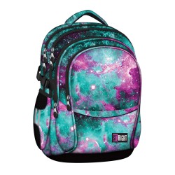 Ghiozdan Bp01 St Right Nebula 4 Compartimente, 43x32x21 Cm