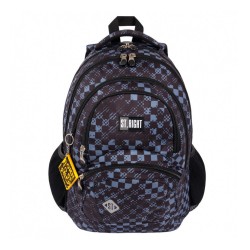 Ghiozdan Bp05 St Right Chessboard Crash, 4 Compartimente