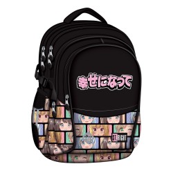 Ghiozdan Bp01 St Right Colour Anime 4 Compartimente, 43x32x21 Cm