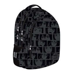 Ghiozdan Bp57 St Right Black Anime 4 Compartimente, 40x28x11 Cm