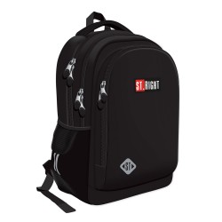 Ghiozdan Bp73 St Righ St Black 3 Compartimente, 46x31x20 Cm