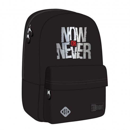 Ghiozdan Scolar Majewski St Right, Bp33, Now Or Never, 3 Compartimente, 40 X 31 X 17 Cm