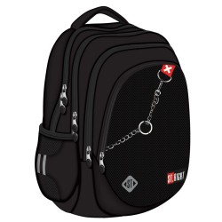 Ghiozdan Scolar Majewski St Right, Bp06, X White, 4 Compartimente, 42 X 31 X 22 Cm