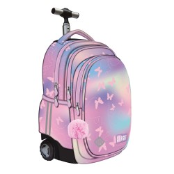 Troller Majewski St Right, Tb01, Pink Butterflies, 4 Compartimente, 44 X 32 X 25 Cm