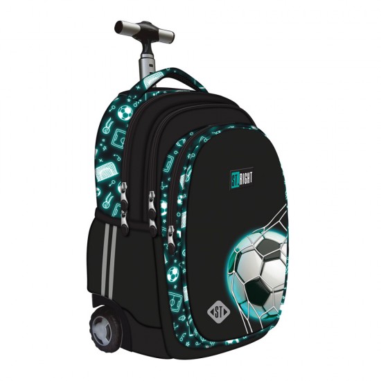 Troller Majewski St Right, Tb01, Neon Football, 4 Compartimente, 44 X 32 X 25 Cm