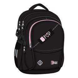 Ghiozdan Scolar Majewski St Right, Bp01, Pink K-pop, 4 Compartimente, 43 X 32 X 21 Cm