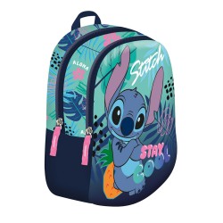 Ghiozdan Copii Majewski, Stitch Stay Cool, 2 Compartimente, 29 X 22 X 9 Cm