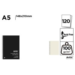 Caiet Schite A5 Main Paper, Spira, 110g/mp 120 File