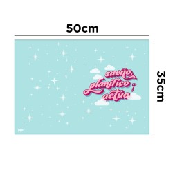 Protectie Birou Main Paper, 35x50 Cm, Turcoaz